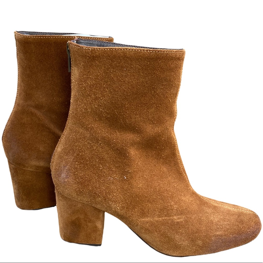 FREE PEOPLE Camel Suede Ankle Boots